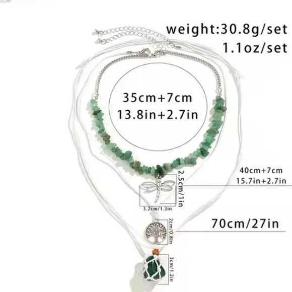 Bohemian Style - Tree of Life Multilayer Pendant Choker - Picture 4 of 4